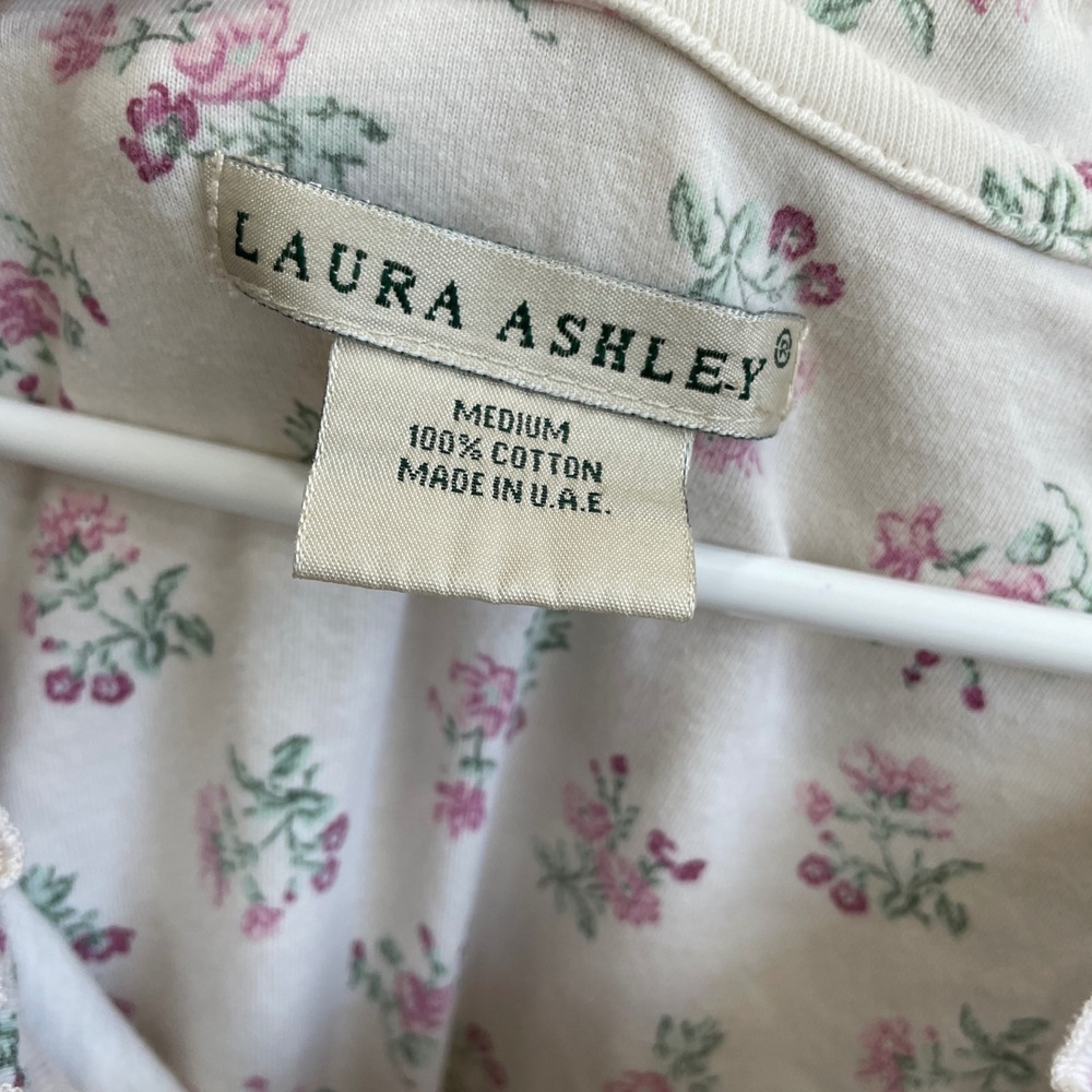 NEW WITH TAGS EILEEN WEST LONG FLORAL GOWN IN 100% COTTON - Picture 7 of 8